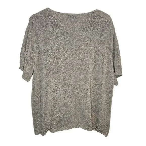 NWT Maggie McNaughton 2X Gold Button Front Top/Blouse [0028]
